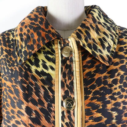 LEONARD FASHION レオパード コート ブラウン