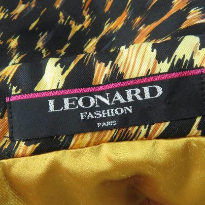 LEONARD FASHION レオパード コート ブラウン