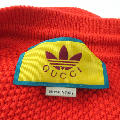 グッチ アディダス トレフォイル ニット ショーツ オレンジ M