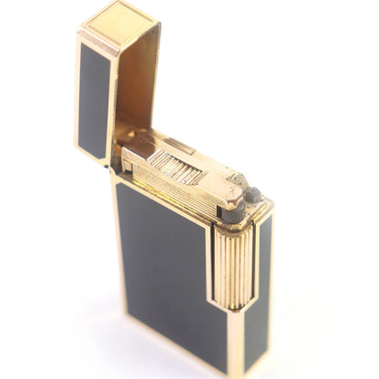 Dupont Line 1 Roller Gas Lighter Black Gold
