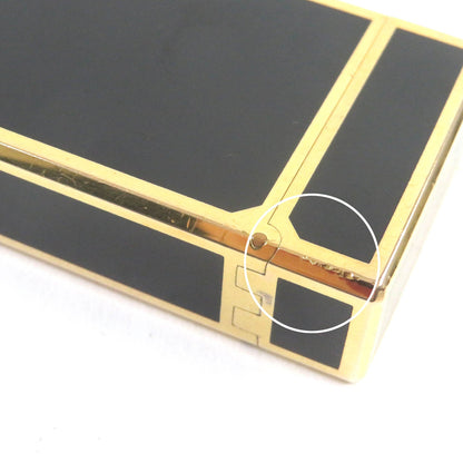 Dupont Line 1 Roller Gas Lighter Black Gold