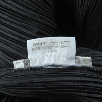 PLEATS PLEASE Uネック ノースリーブ トップ グレー