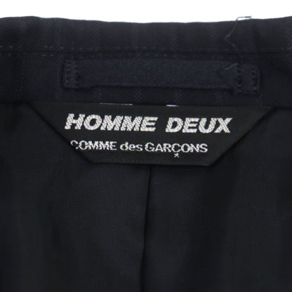 COMME des GARCONS ストライプ ジャケット ネイビー S