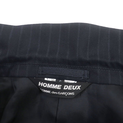 COMME des GARCONS ストライプ ジャケット ネイビー S
