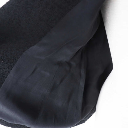 ディオール Wool Cotton Virgin Wool Tweed Jacket Black 40