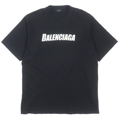 バレンシアガ ロゴ オーバーサイズ Tシャツ ブラック XXS
