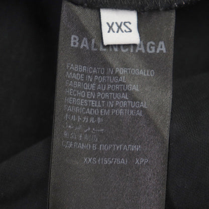 バレンシアガ ロゴ オーバーサイズ Tシャツ ブラック XXS