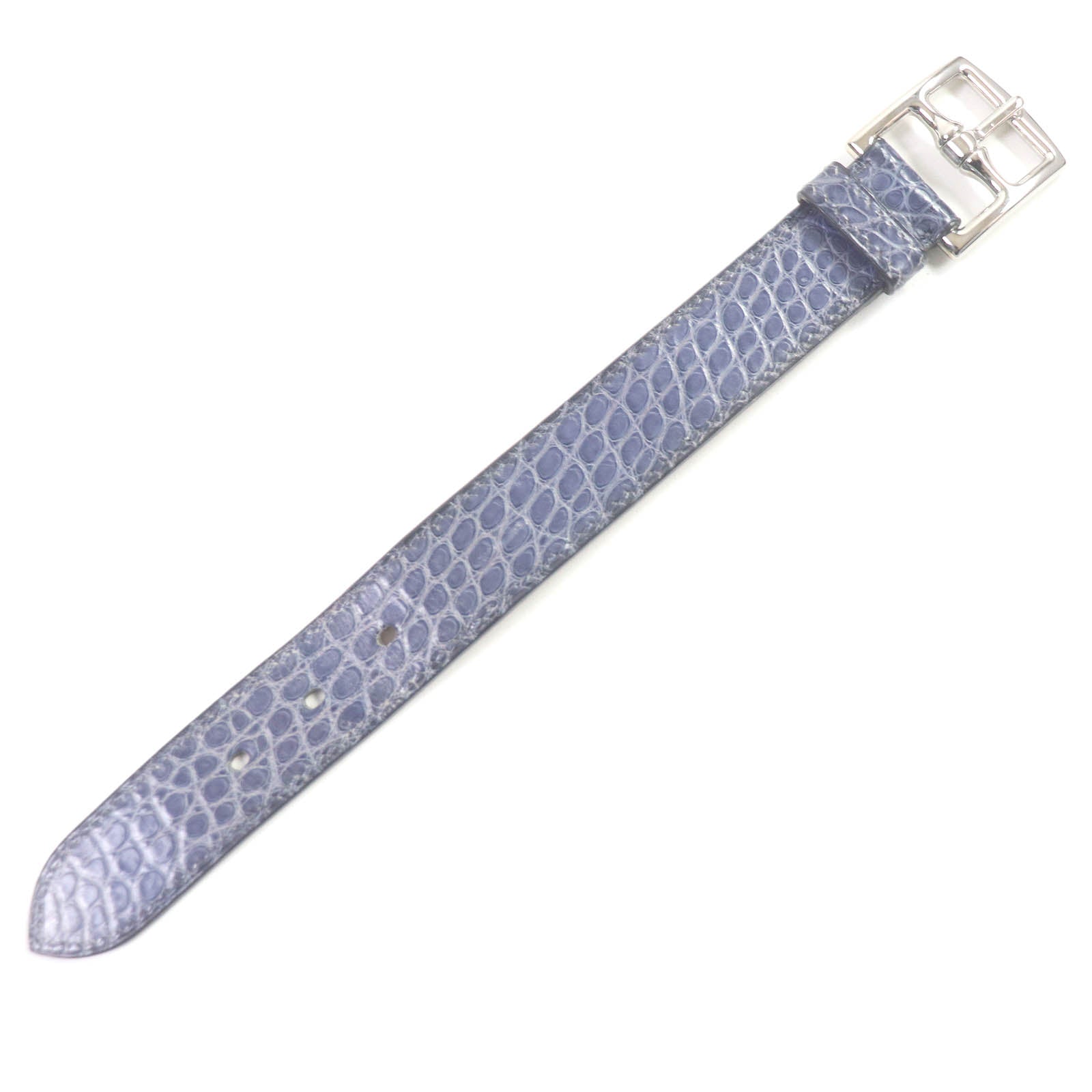 エルメス Alligator Leather Bracelet Blue 2007