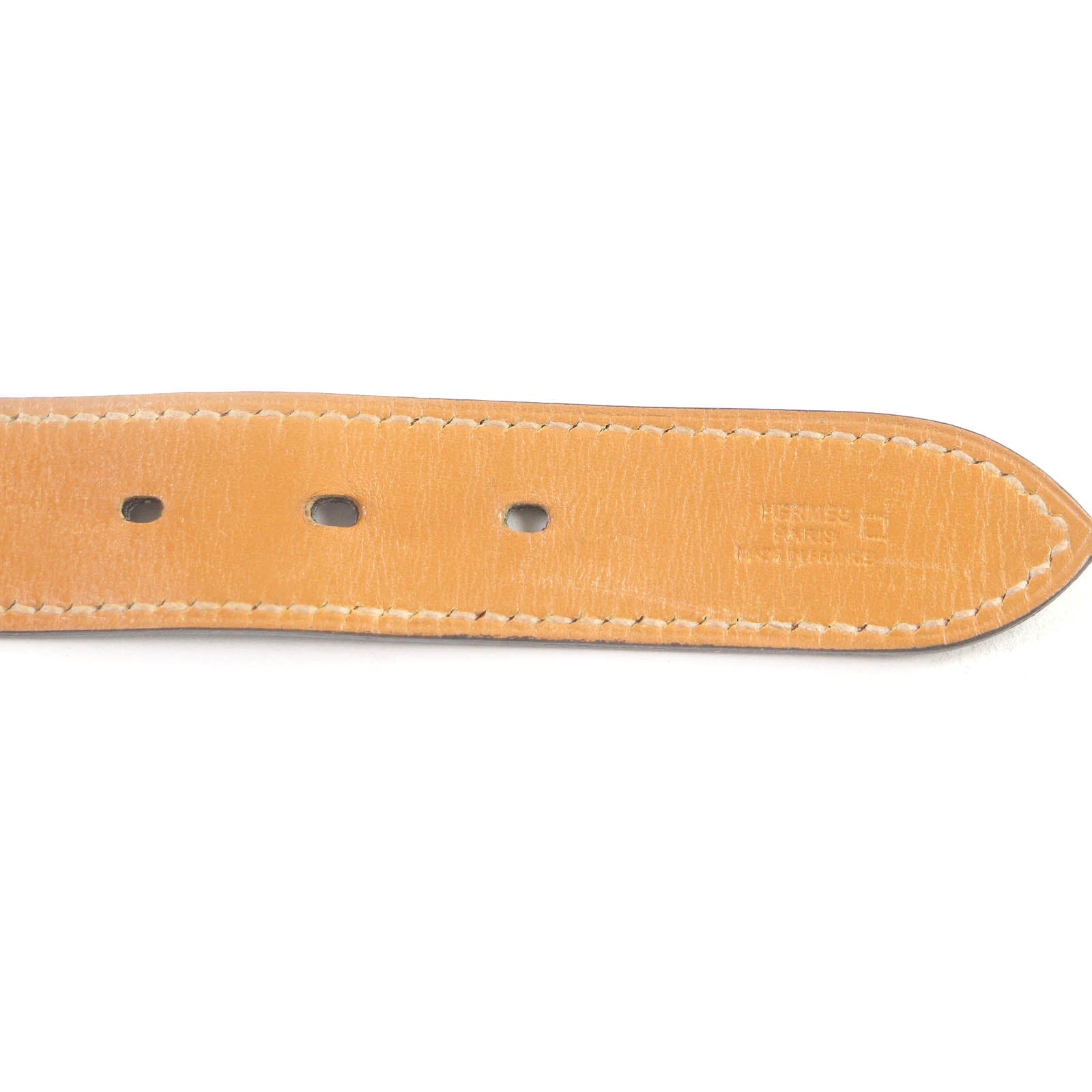 エルメス Alligator Leather Bracelet Blue 2007
