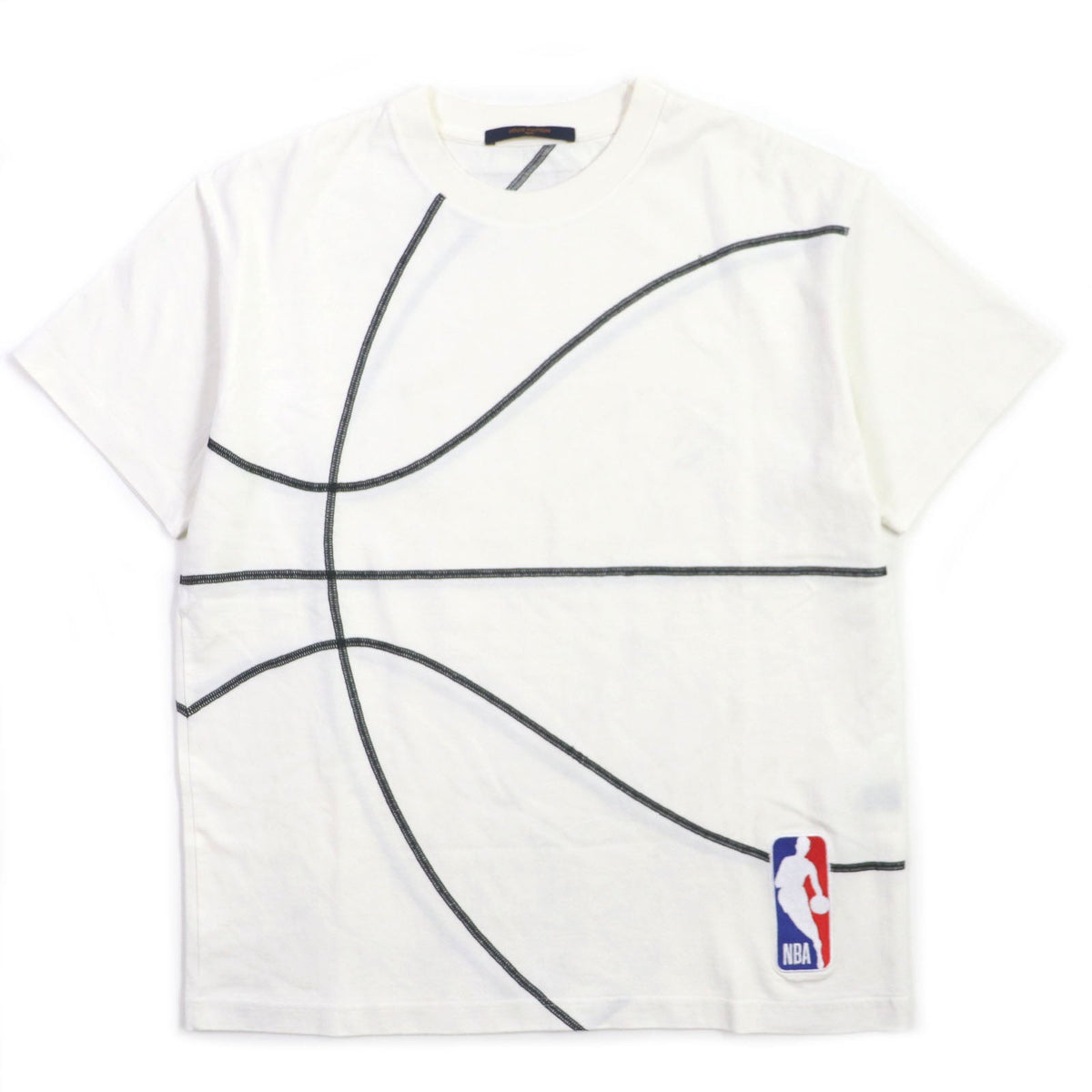 ルイヴィトン NBA 刺繍 コットン Tシャツ ホワイト S