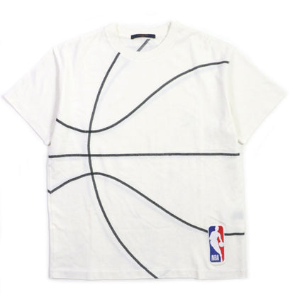 ルイヴィトン NBA 刺繍 コットン Tシャツ ホワイト S
