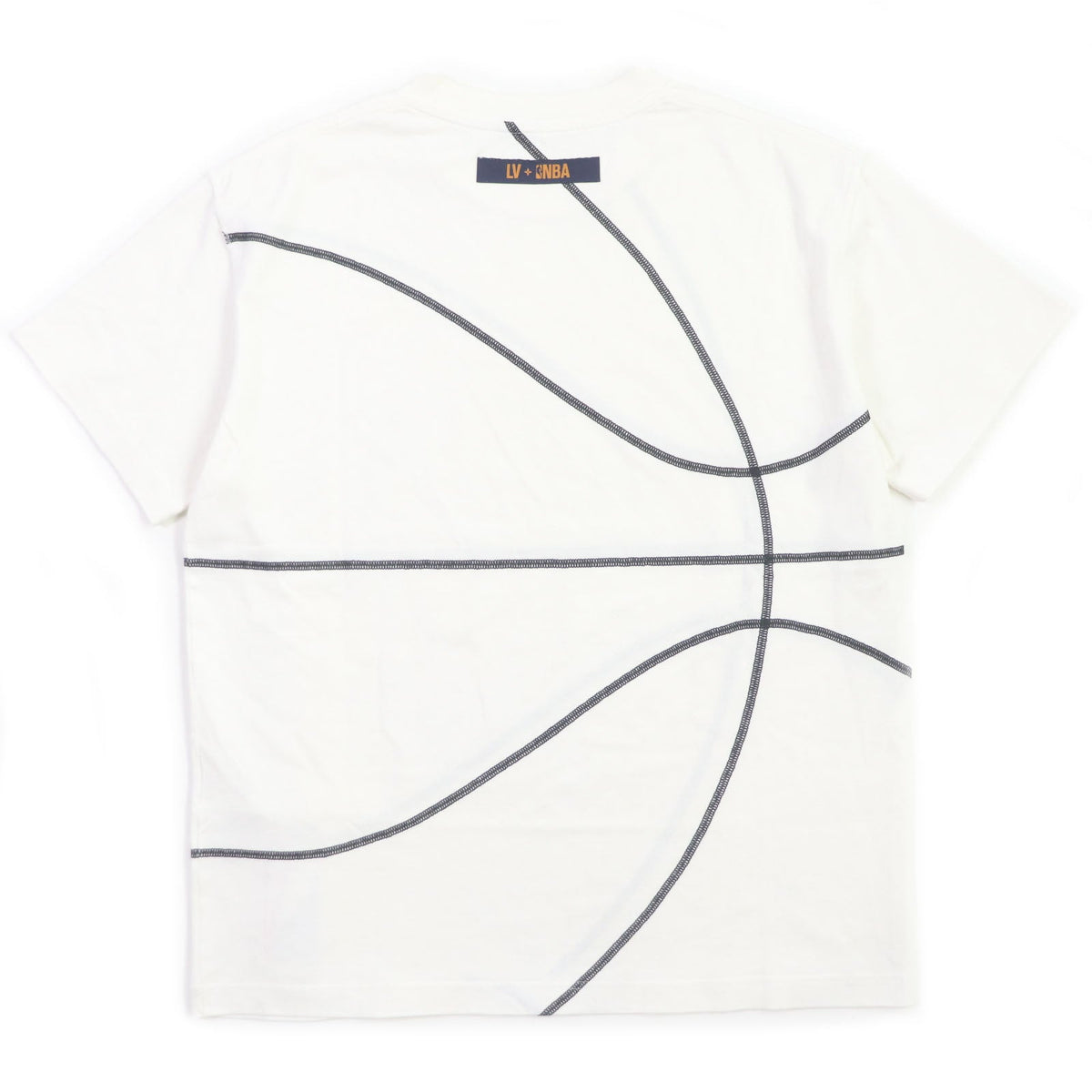 ルイヴィトン NBA 刺繍 コットン Tシャツ ホワイト S