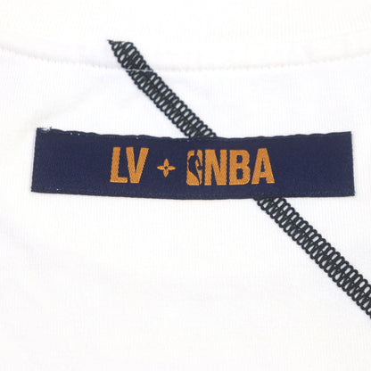 ルイヴィトン NBA 刺繍 コットン Tシャツ ホワイト S