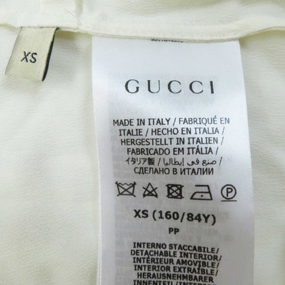 グッチ モヘア ナイロン タートルネック クロップド ニット XS