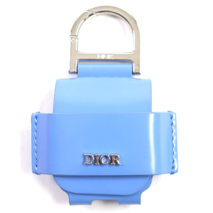 DIOR レザー メタル ロゴ イヤホン ケース キーリング