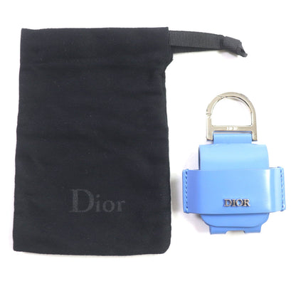 DIOR レザー メタル ロゴ イヤホン ケース キーリング