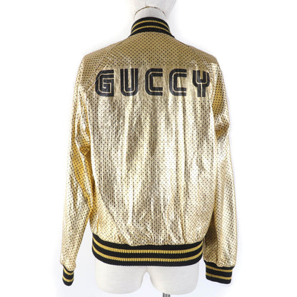 グッチ ラムスキン ボンバージャケット GUCCY ロゴ