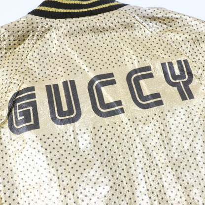 グッチ ラムスキン ボンバージャケット GUCCY ロゴ