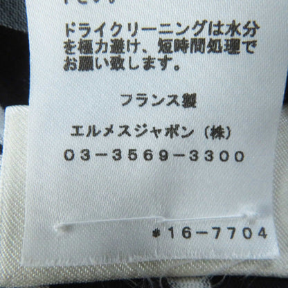 エルメス コットン Vネック Tシャツ ブラック 34