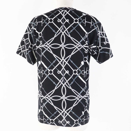 エルメス コットン Vネック Tシャツ ブラック 34