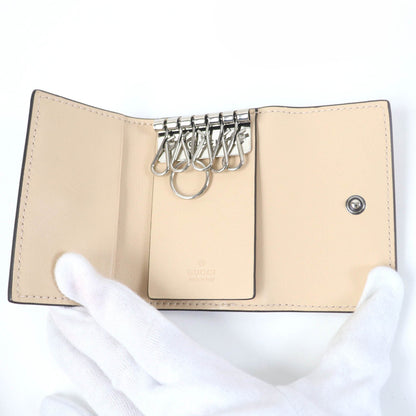 グッチ ダブル G キー ホルダー レザー GG スプリーム