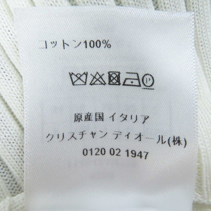 ディオール コットン ロゴ ボタン ボーダー ニット トップ