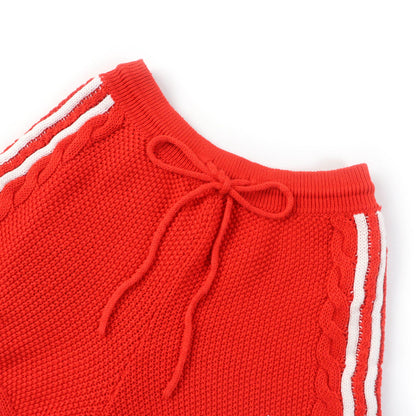 グッチ adidas トレフォイル ニット ショーツ オレンジ M