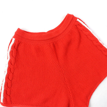 グッチ adidas トレフォイル ニット ショーツ オレンジ M