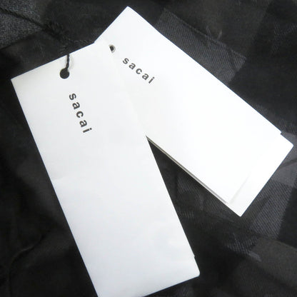 Sacai Eric Haze チェック ロゴ プリント オーバーサイズ コート