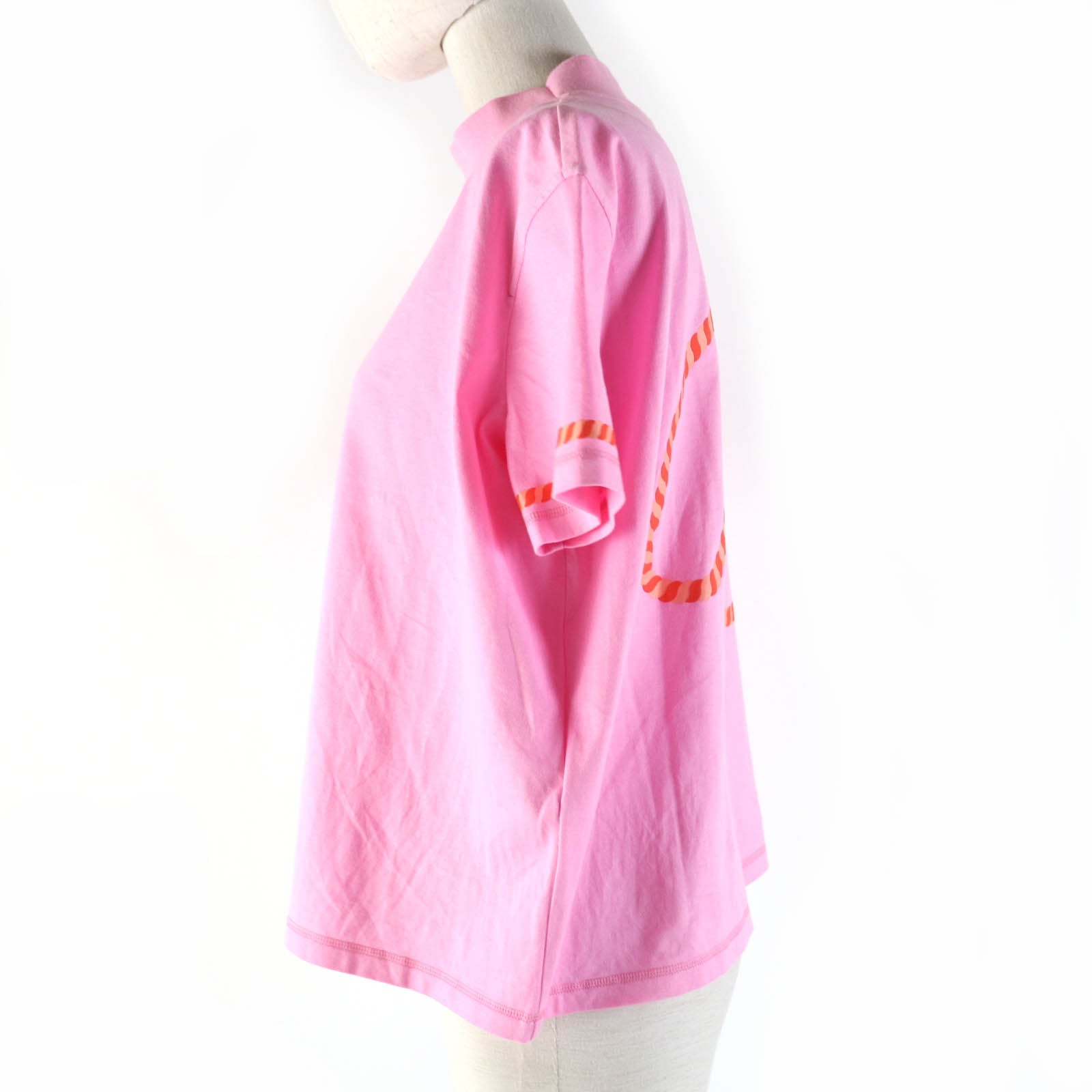 エルメス コットン モックネック Tシャツ ピンク 34