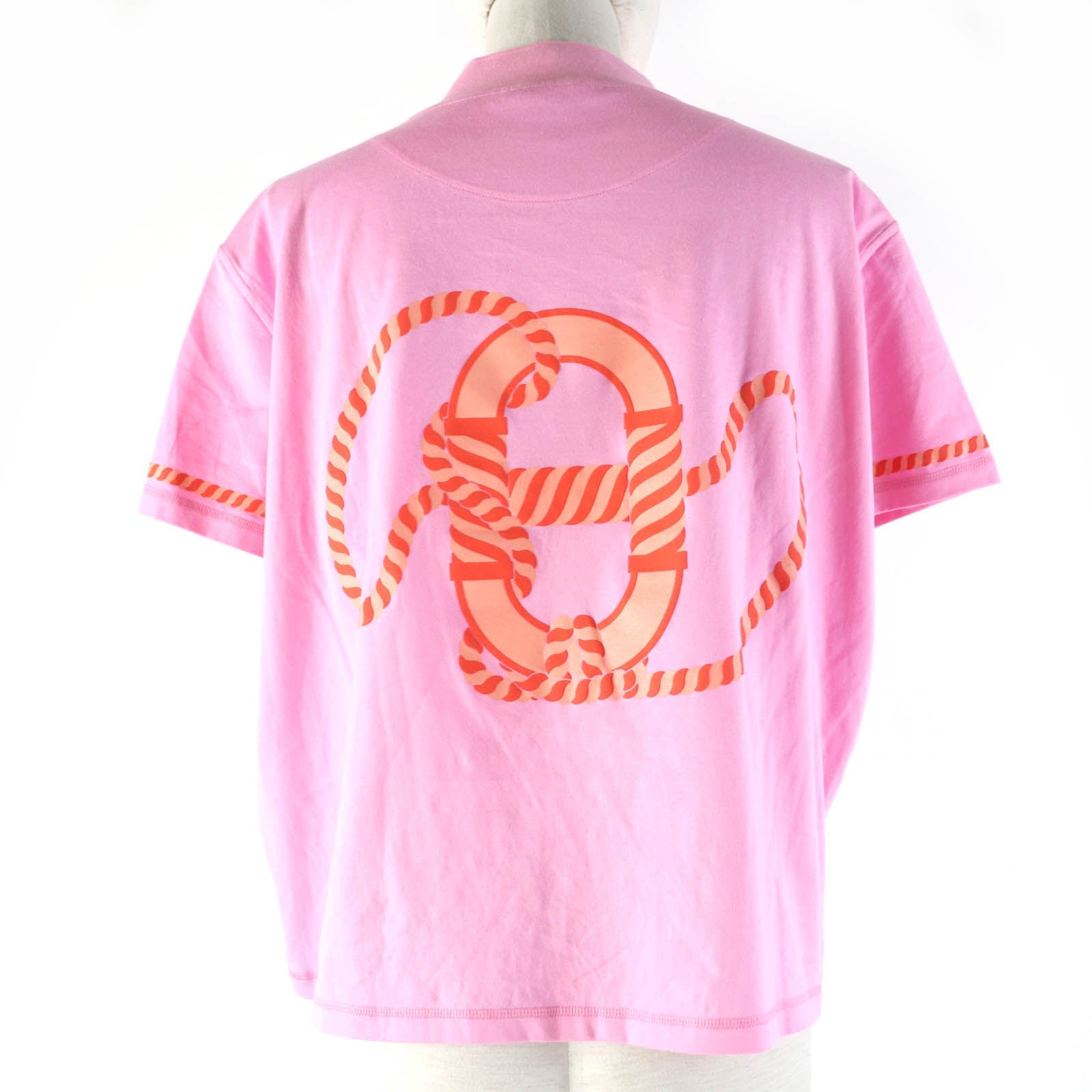 エルメス コットン モックネック Tシャツ ピンク 34