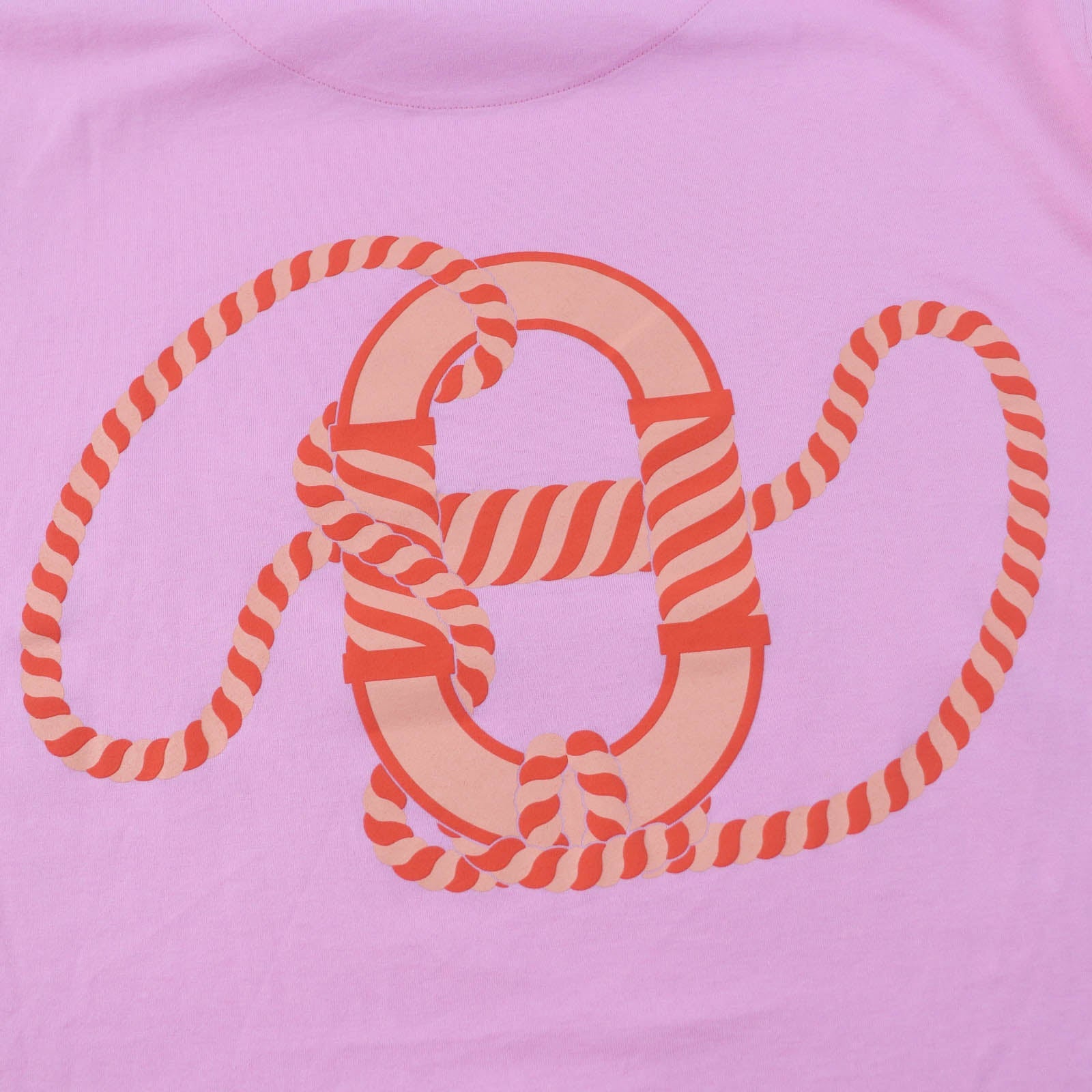 エルメス コットン モックネック Tシャツ ピンク 34