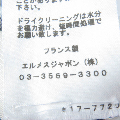 エルメス コットン スクエア ネック 3/4 スリーブ トップ