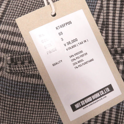 チェック パターン スーツ レーヨン ポリエステル ウール