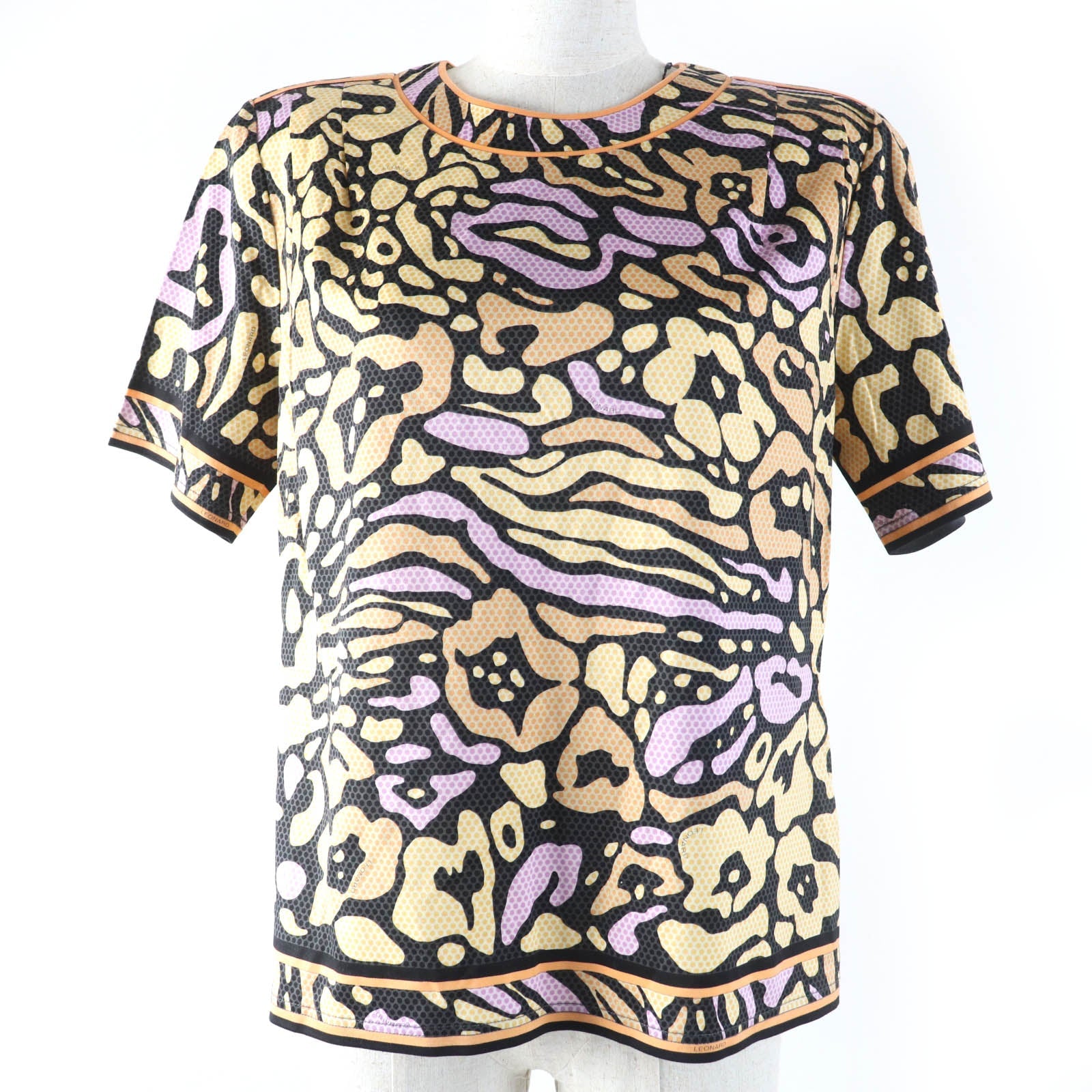 LEONARD FASHION 総柄 コットン 半袖 トップス