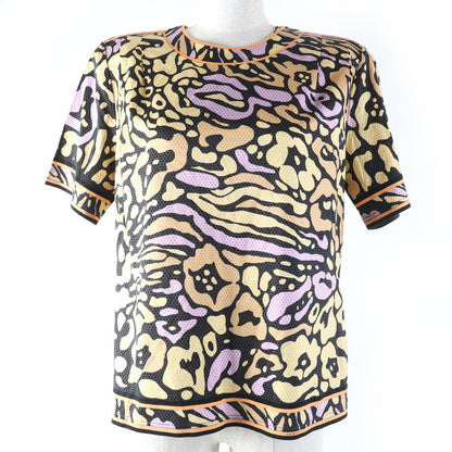 LEONARD FASHION 総柄 コットン 半袖 トップス