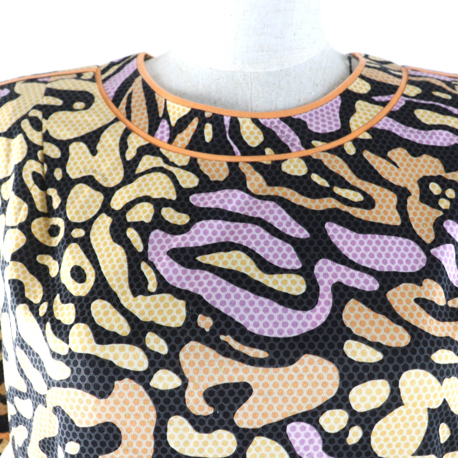 LEONARD FASHION 総柄 コットン 半袖 トップス