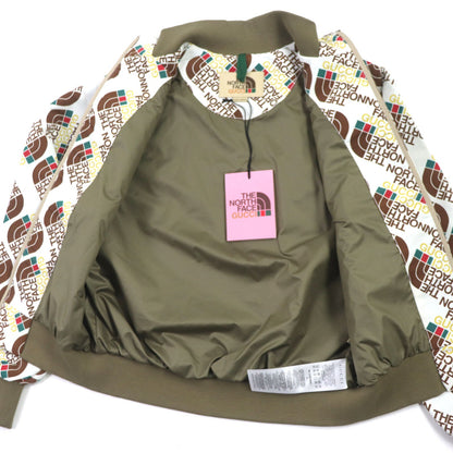 グッチ ザ ノース フェイス ボンバー ジャケット ブラウン M