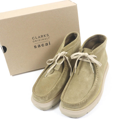 sacai Clarks ハイブリッド ワラビー スエード ブーツ 6.5
