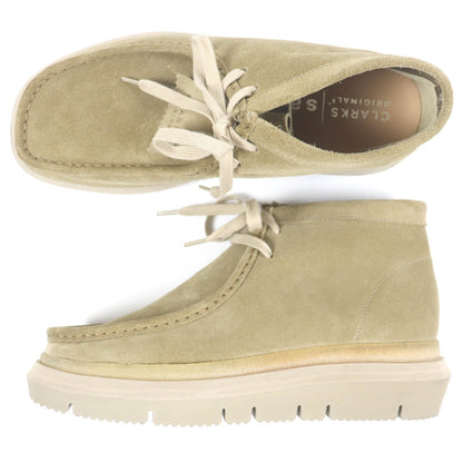 sacai Clarks ハイブリッド ワラビー スエード ブーツ 6.5