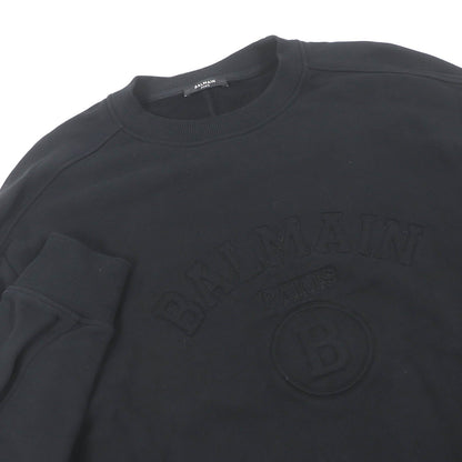 Balmain ロゴ クルーネック スウェットシャツ ブラック S
