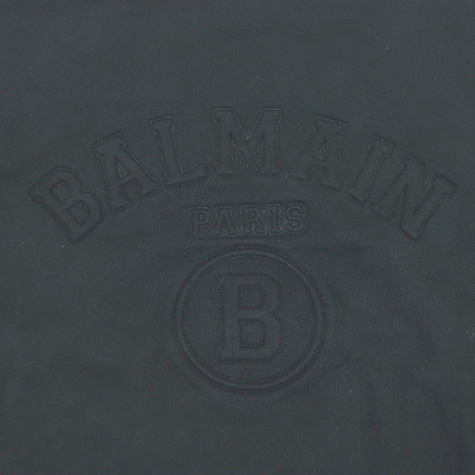 Balmain ロゴ クルーネック スウェットシャツ ブラック S