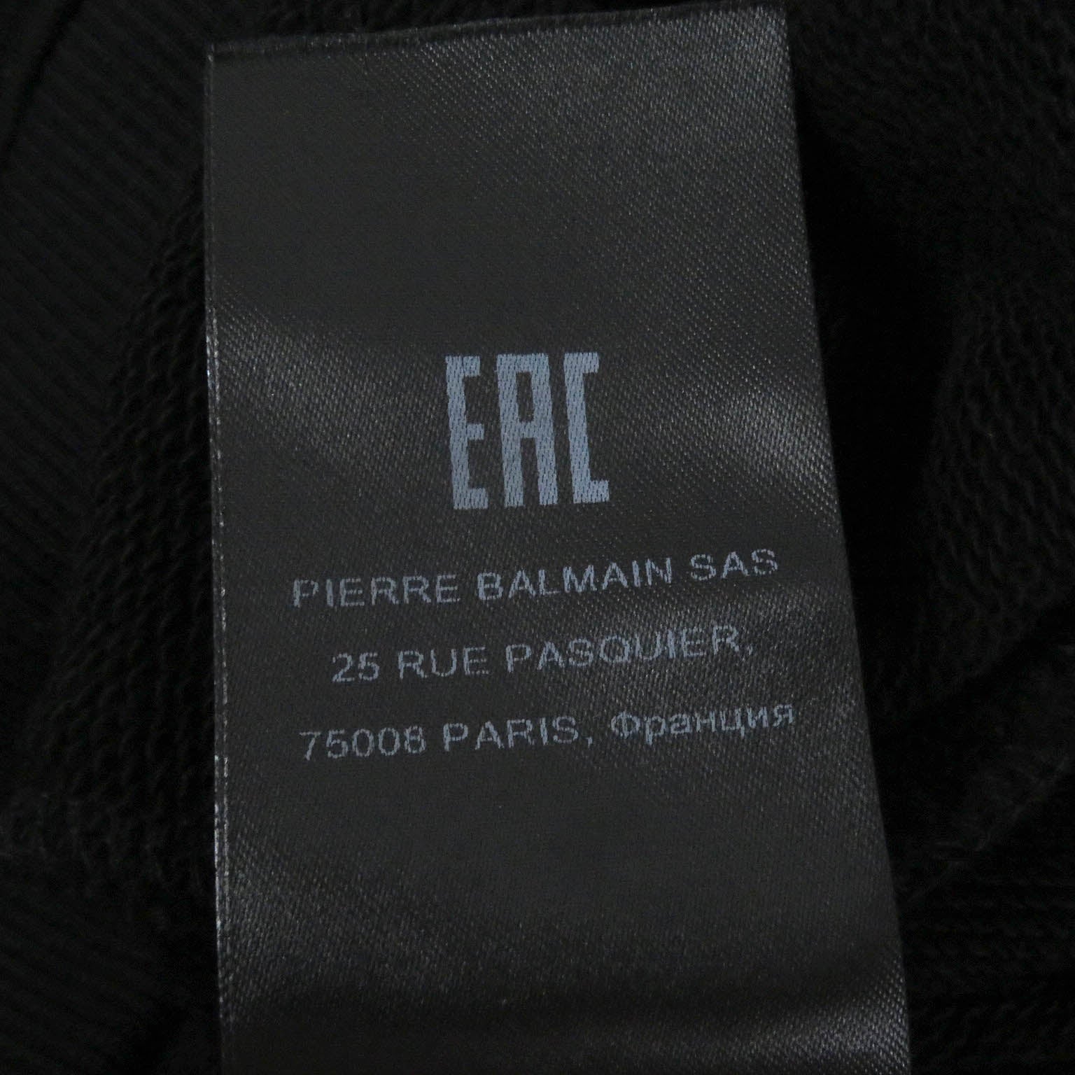 Balmain ロゴ クルーネック スウェットシャツ ブラック S