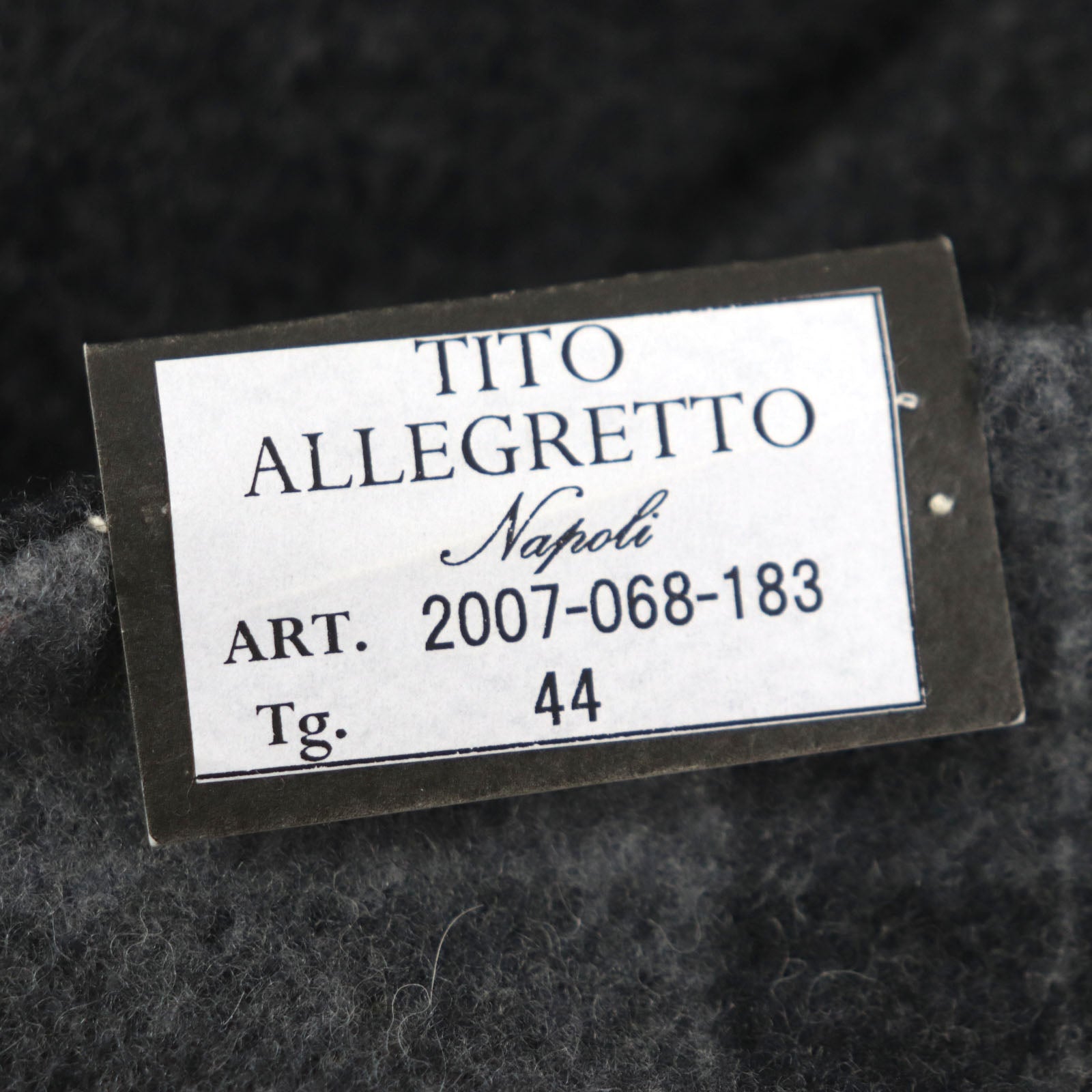 TITO ALLEGRETTO ウール ナイロン チェック チェスター コート
