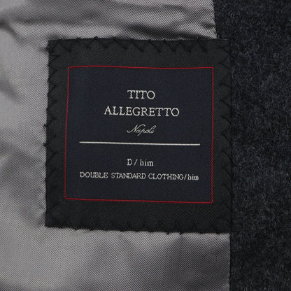 TITO ALLEGRETTO ウール ナイロン チェック チェスター コート