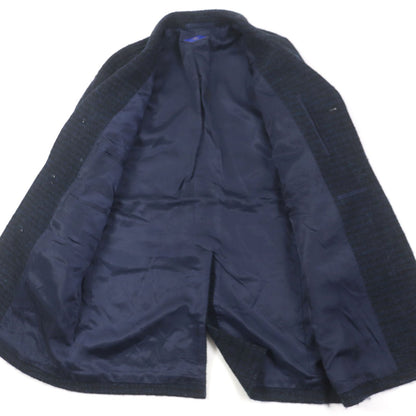 RING JACKET ウール アルパカ モヘア シルク チェック コート
