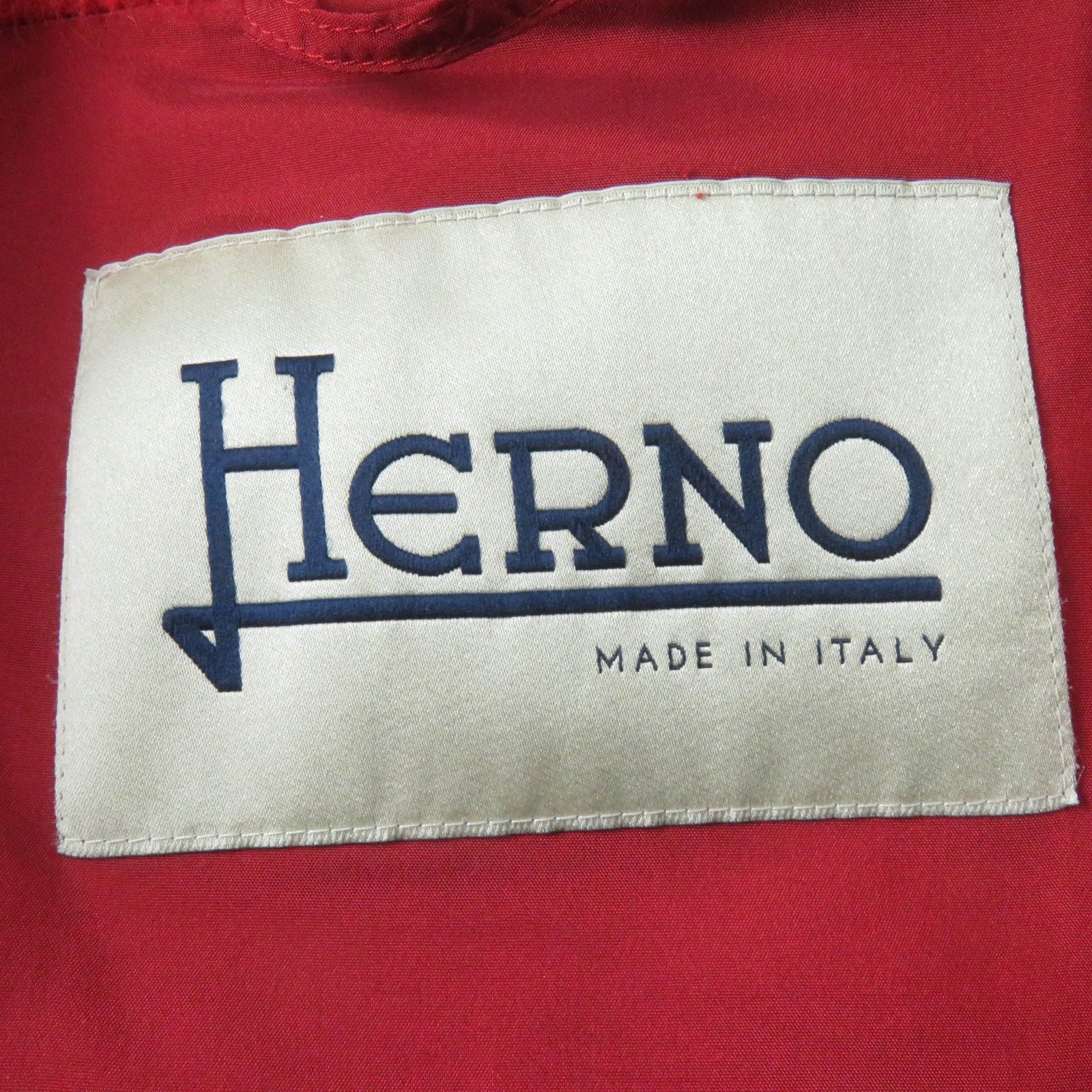 Herno レディース レッド スタンドカラー コート