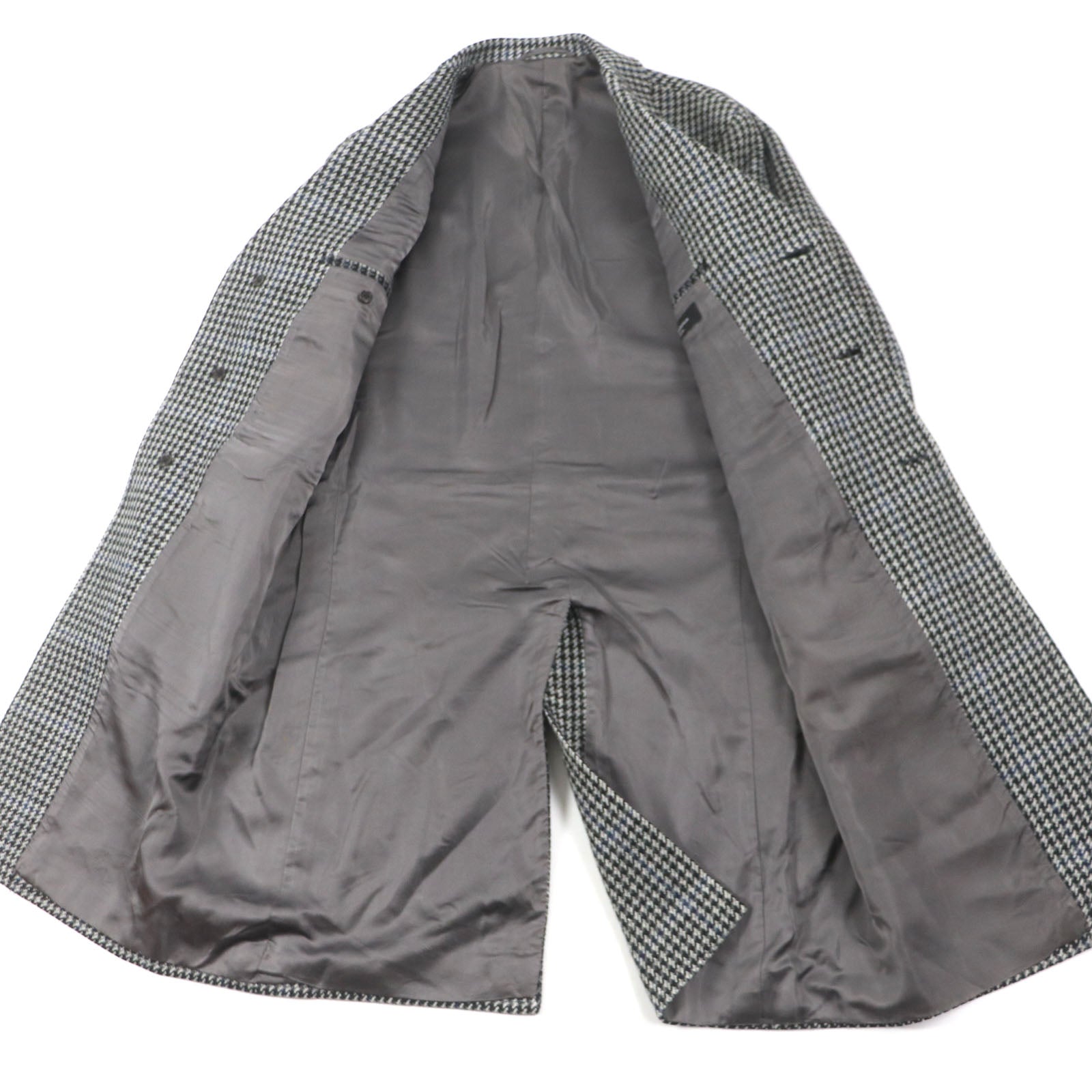Sartorio ウール ハウンドトゥース チェスター コート