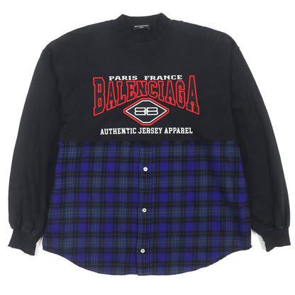 バレンシアガ チェック Tシャツ L