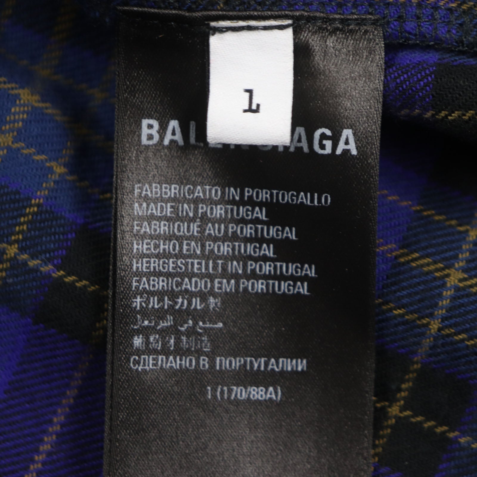 バレンシアガ チェック Tシャツ L